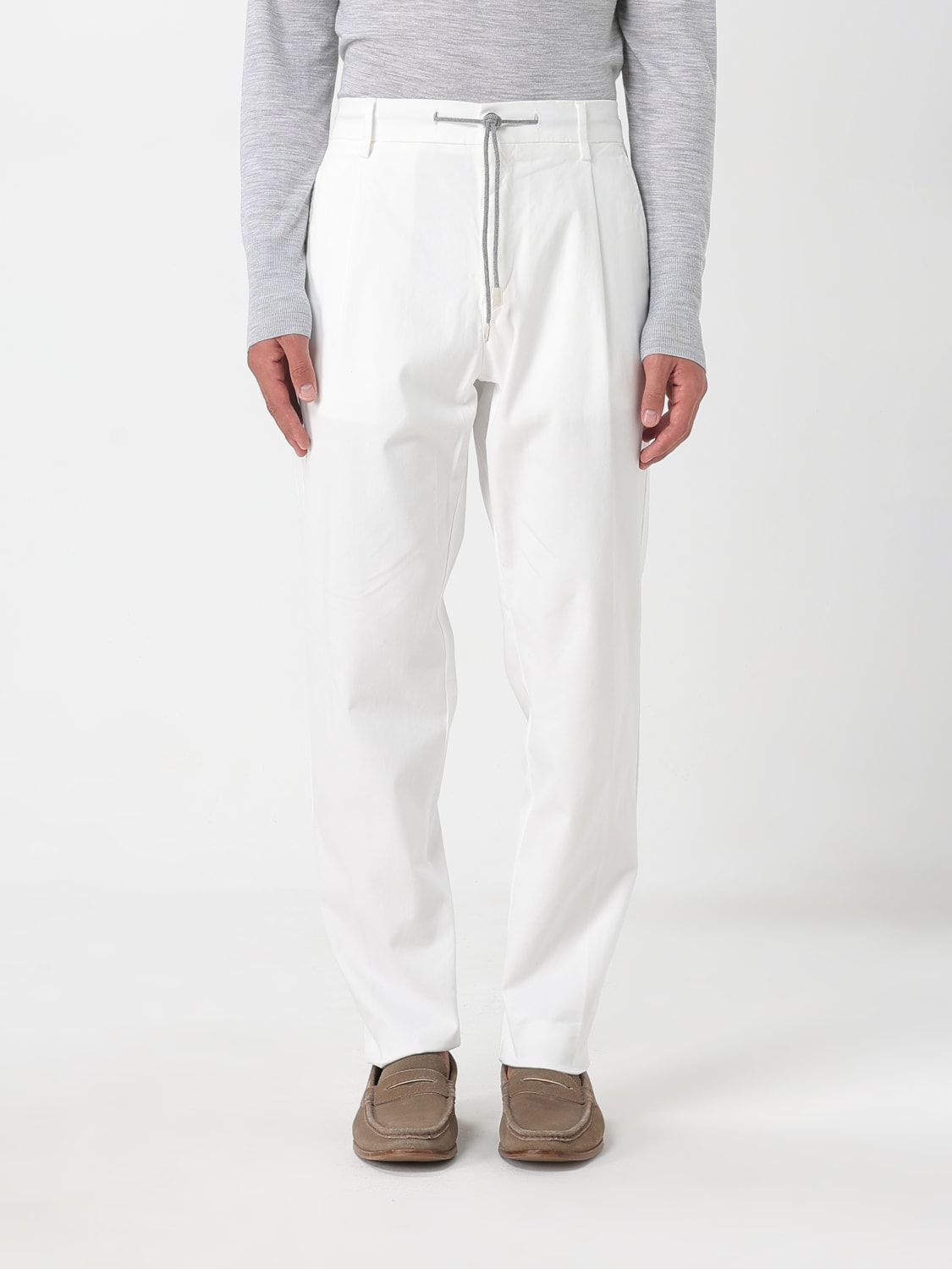 ELEVENTY БРЮКИ: Брюки Мужское Eleventy, Белый - Img 1