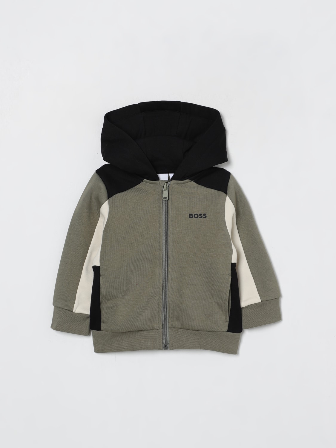 BOSS SWEATER: Sweater kids Boss, Green - Img 1