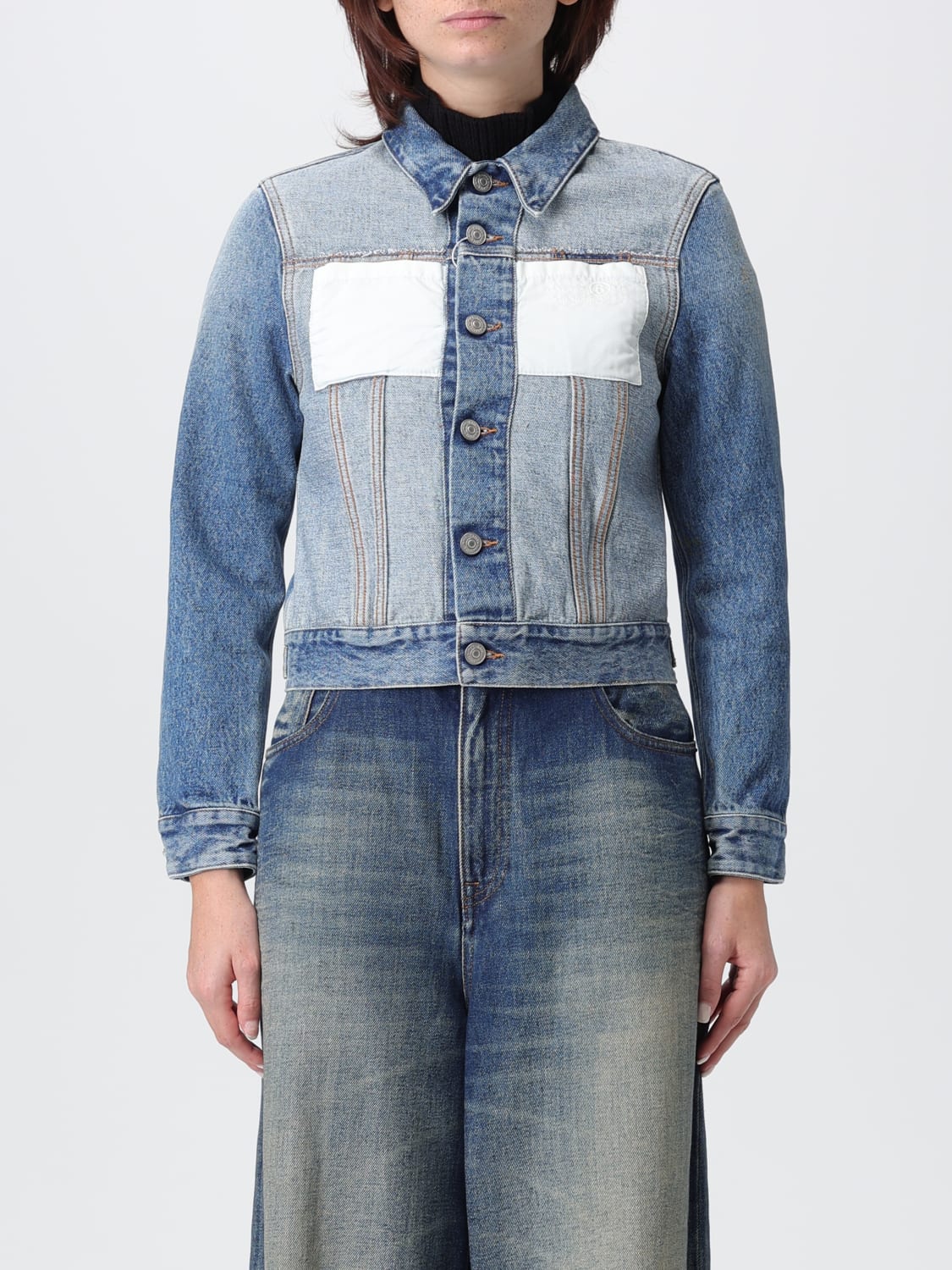 MM6 MAISON MARGIELA JACKET: Jacket woman Mm6 Maison Margiela, Blue - Img 1