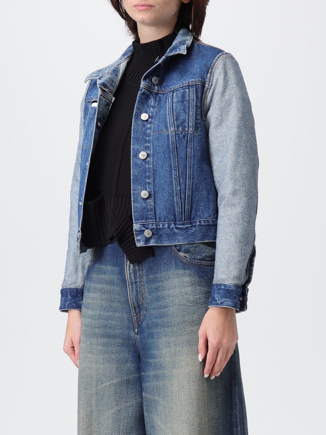 MM6 MAISON MARGIELA JACKET: Jacket woman Mm6 Maison Margiela, Blue - Img 4