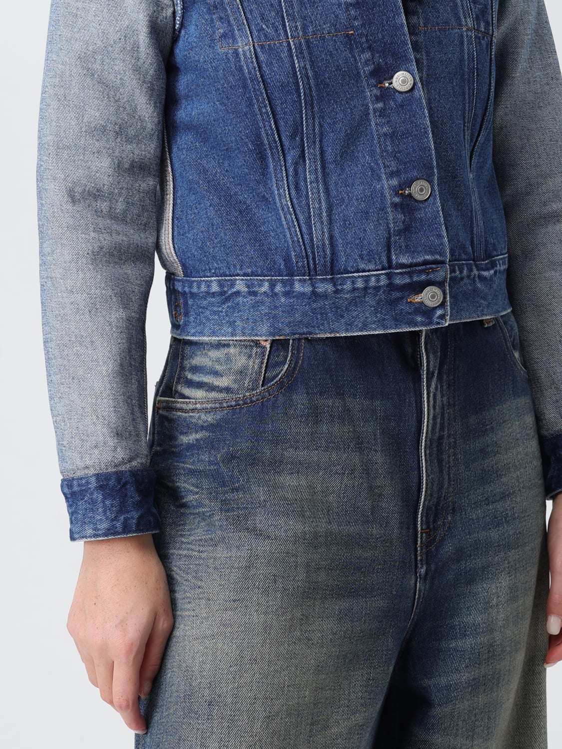 MM6 MAISON MARGIELA JACKET: Jacket woman Mm6 Maison Margiela, Blue - Img 5