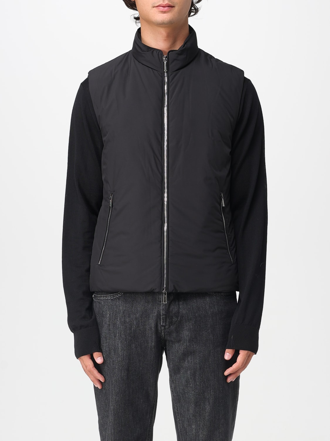 MOORER GILET: Gilet Moorer in nylon imbottito , Nero - Img 1