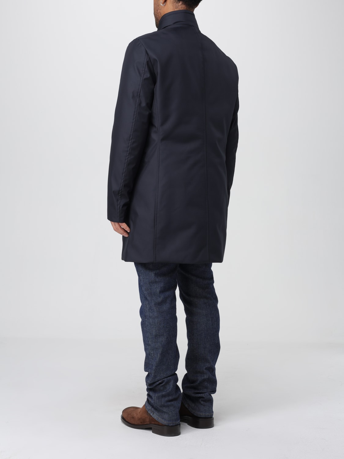 MOORER JACKET: Coat men Moorer, Blue - Img 2