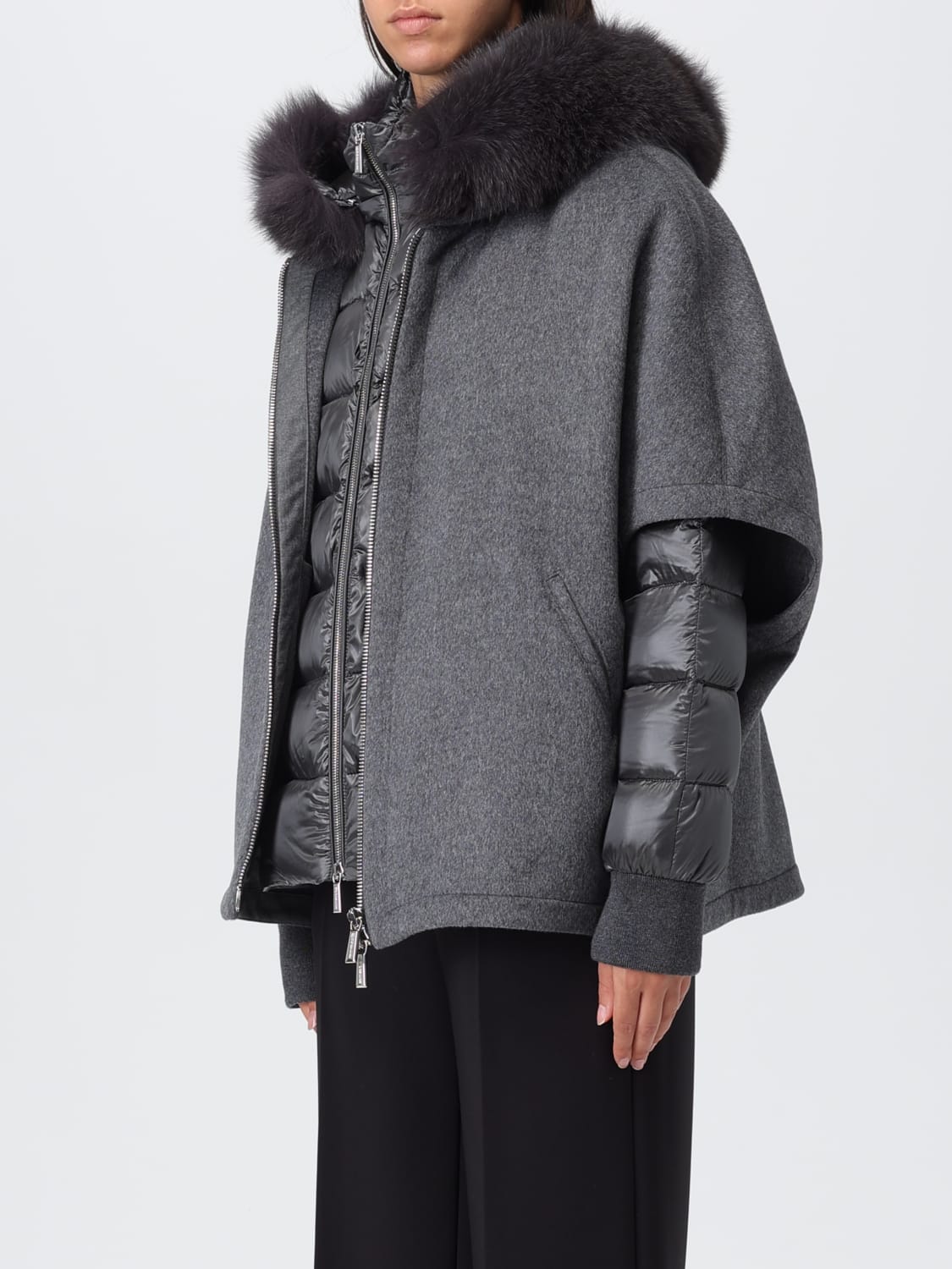 MOORER CHAQUETA: Chaqueta mujer Moorer, Gris - Img 3