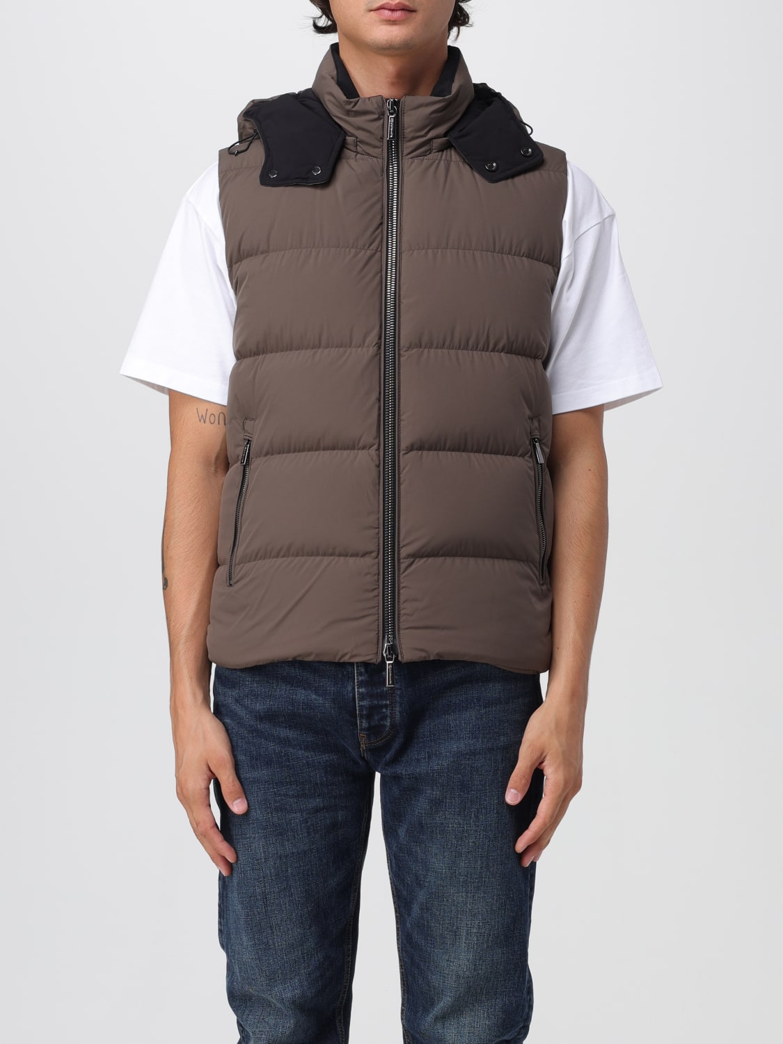 MOORER SUIT VEST: Coat men Moorer, Mink - Img 1