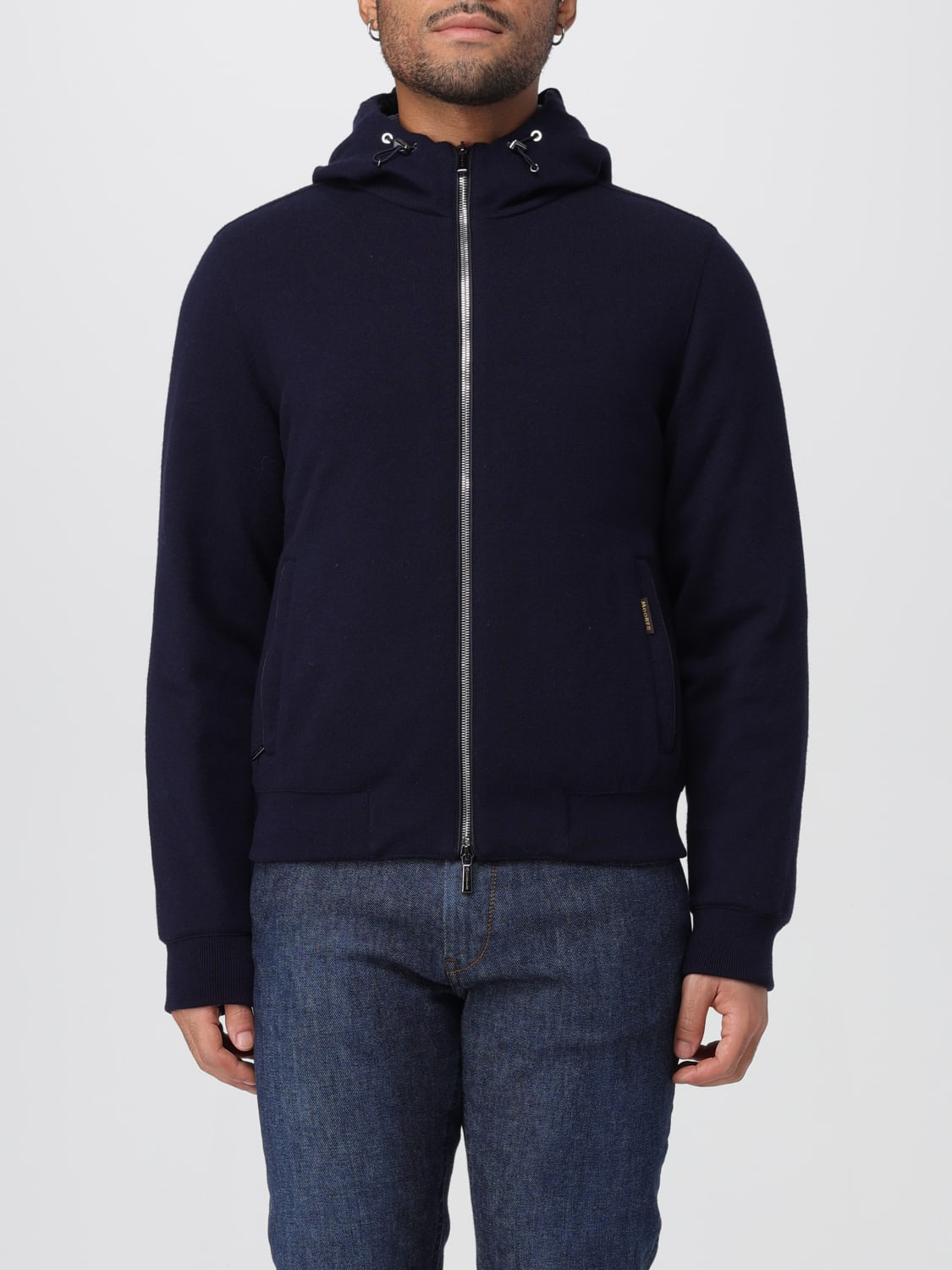 MOORER JACKET: Coat men Moorer, Blue - Img 1
