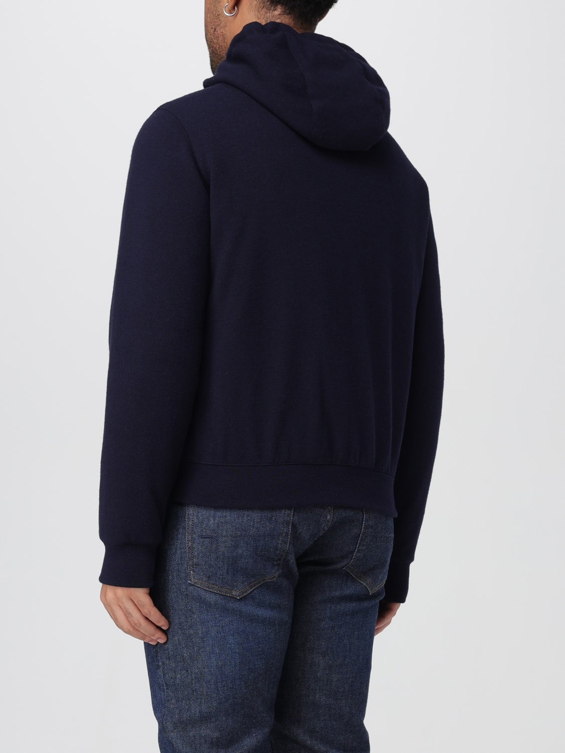 MOORER JACKET: Coat men Moorer, Blue - Img 2