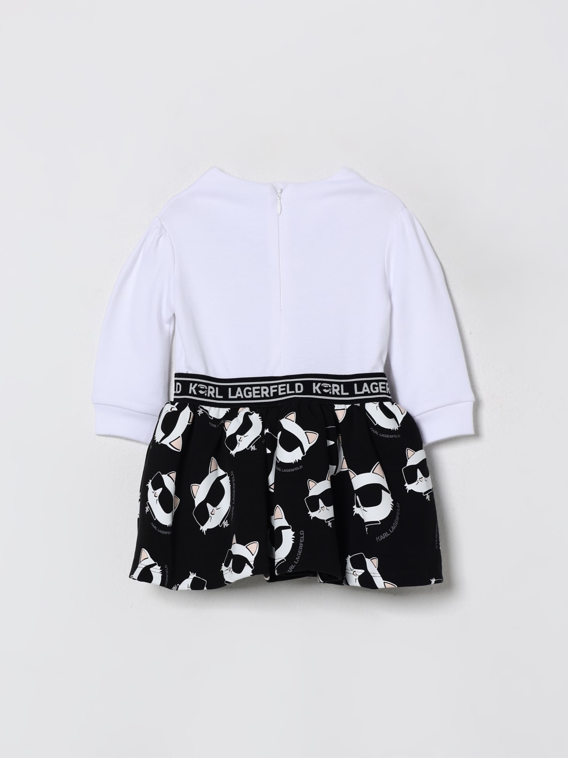 KARL LAGERFELD KIDS KLEID: Kleid kinder Karl Lagerfeld Kids, Weiß - Img 2