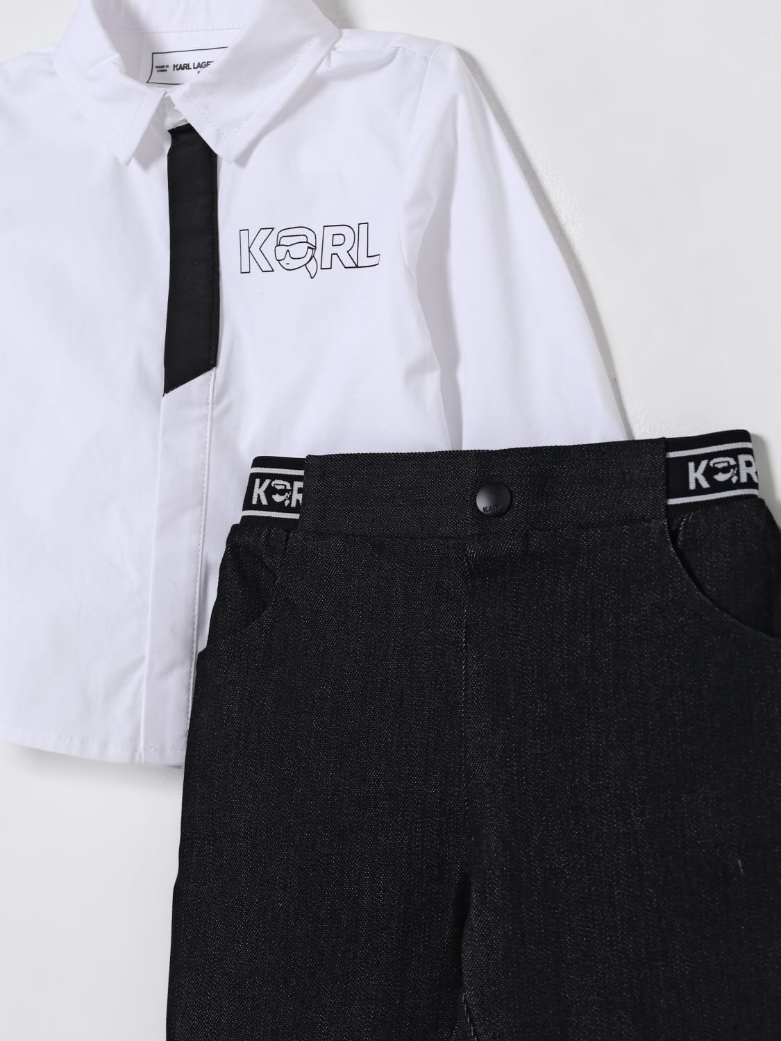 KARL LAGERFELD KIDS JUMPSUIT: Tracksuits kids Karl Lagerfeld Kids, White - Img 3