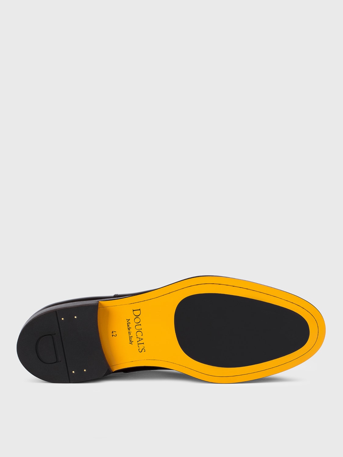 DOUCAL'S SCARPE STRINGATE: Oxford Doucal's in pelle spazzolata , Ebano - Img 4