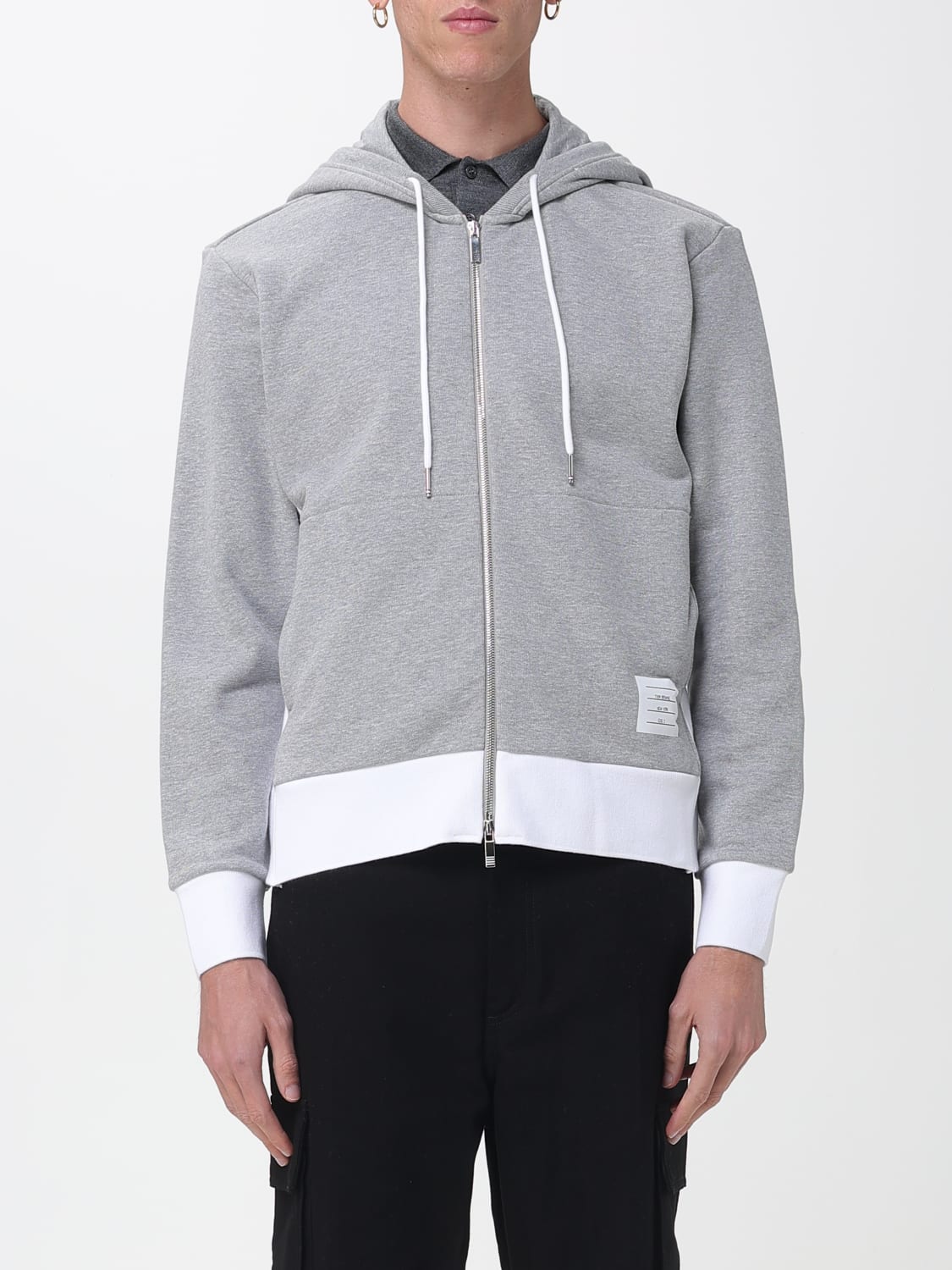 THOM BROWNE SWEATSHIRT: Sweatshirt men Thom Browne, Grey - Img 1