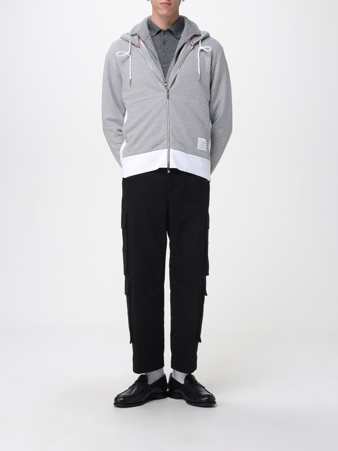THOM BROWNE SWEATSHIRT: Sweatshirt men Thom Browne, Grey - Img 2