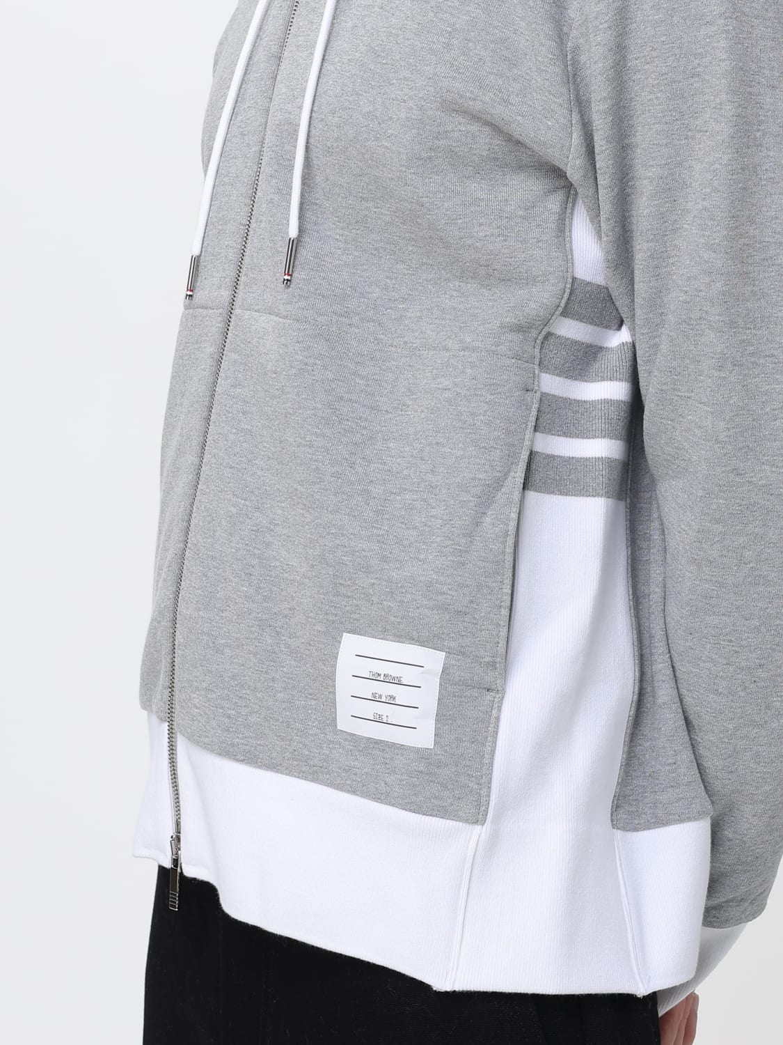 THOM BROWNE SWEATSHIRT: Sweatshirt men Thom Browne, Grey - Img 5