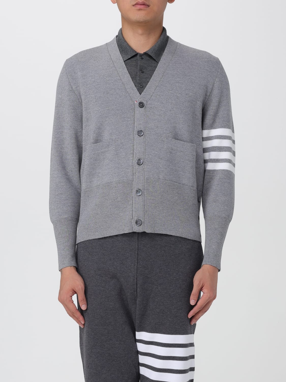 THOM BROWNE SWEATER: Sweater men Thom Browne, Grey - Img 1