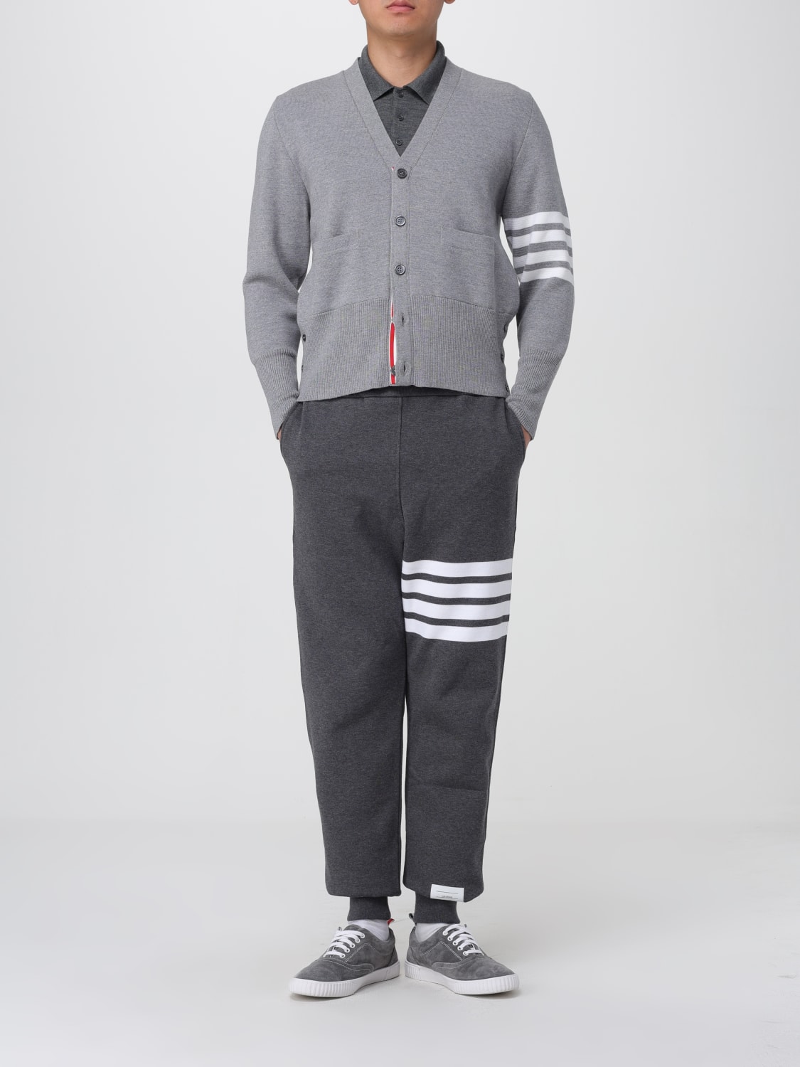 THOM BROWNE SWEATER: Sweater men Thom Browne, Grey - Img 2