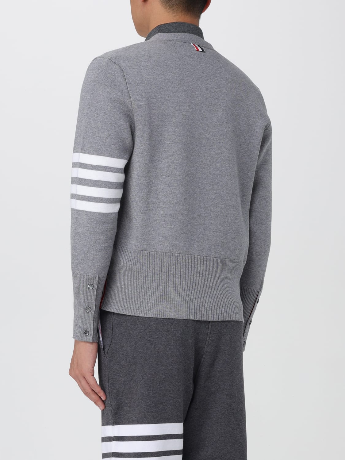 THOM BROWNE SWEATER: Sweater men Thom Browne, Grey - Img 3