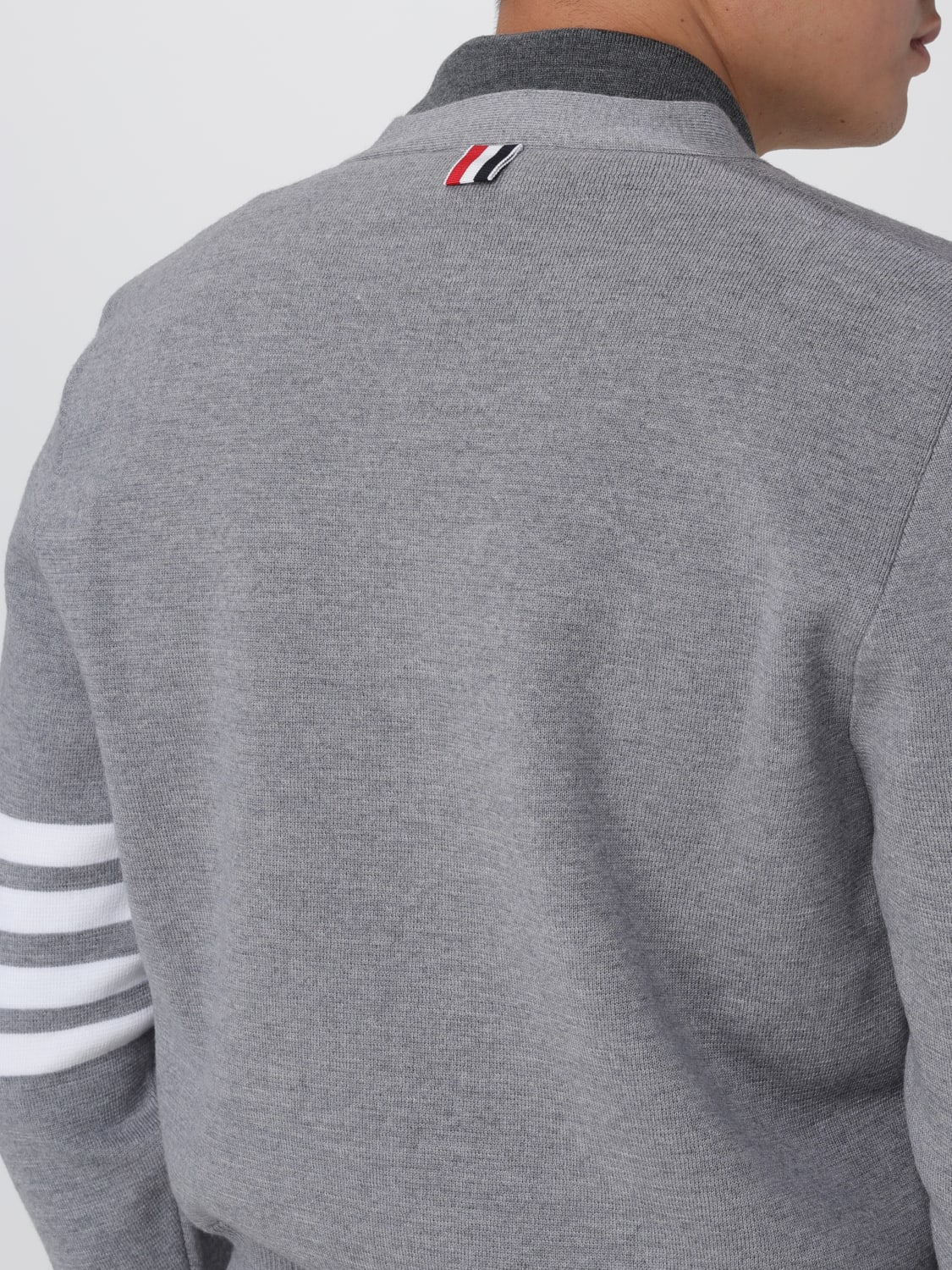 THOM BROWNE SWEATER: Sweater men Thom Browne, Grey - Img 5