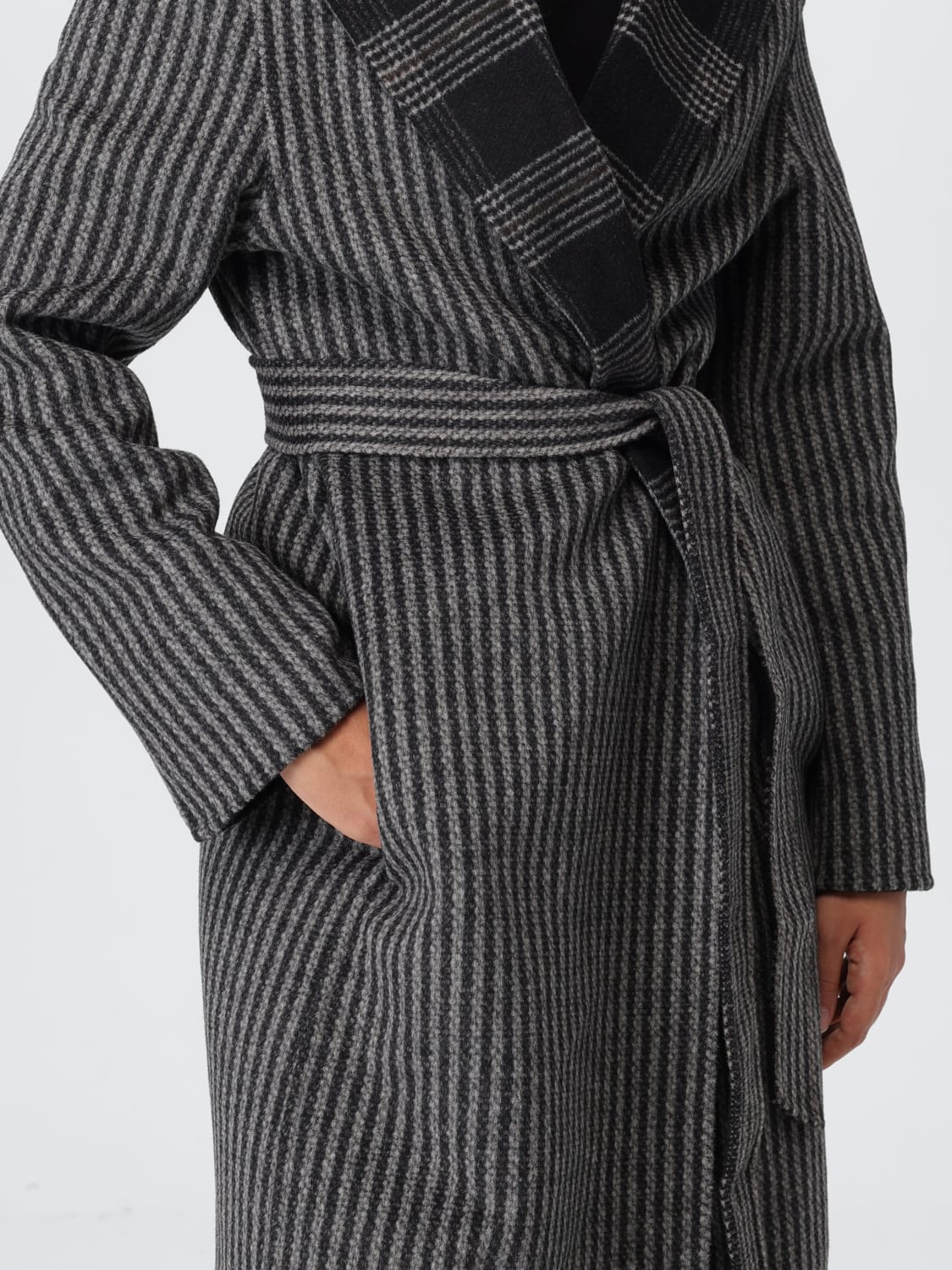 TWINSET ABRIGO: Abrigo mujer Twinset, Negro - Img 4