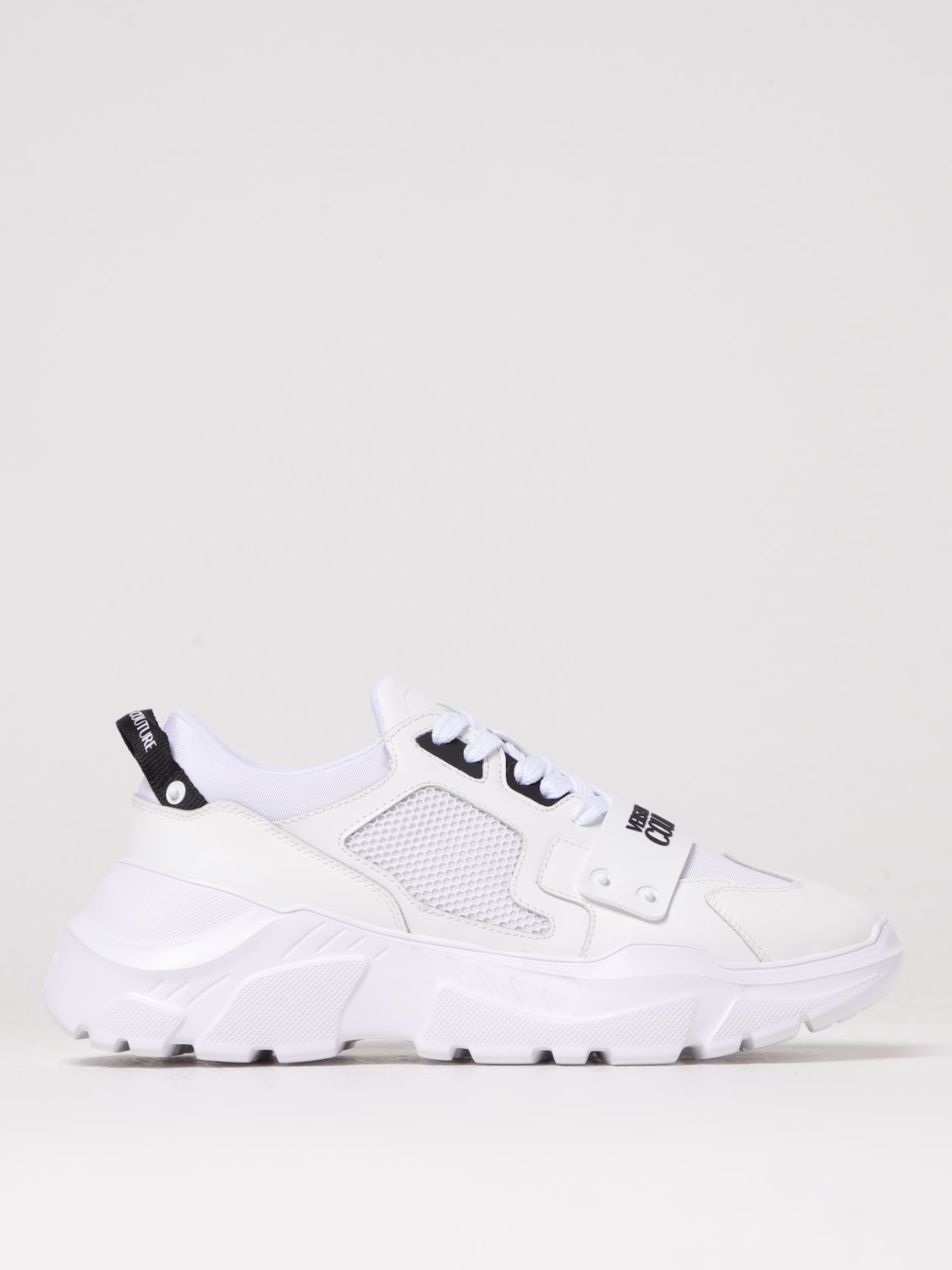 VERSACE JEANS COUTURE BASKETS: Baskets femme Versace Jeans Couture, Blanc - Img 1