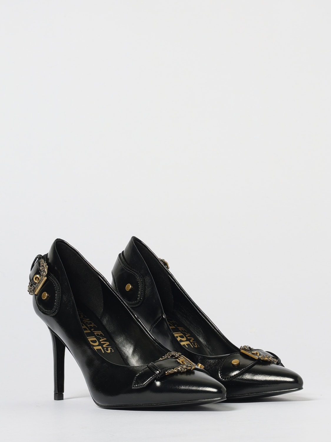 VERSACE JEANS COUTURE PUMP: High heel shoes woman Versace Jeans Couture, Black - Img 2