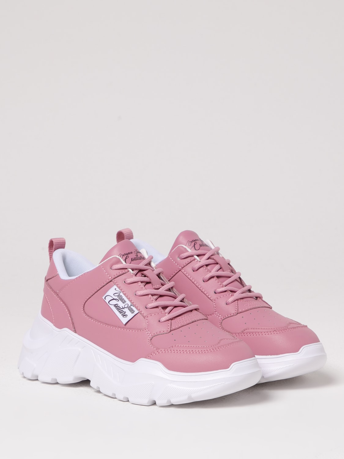VERSACE JEANS COUTURE SNEAKERS: Sneakers woman Versace Jeans Couture, Pink - Img 2
