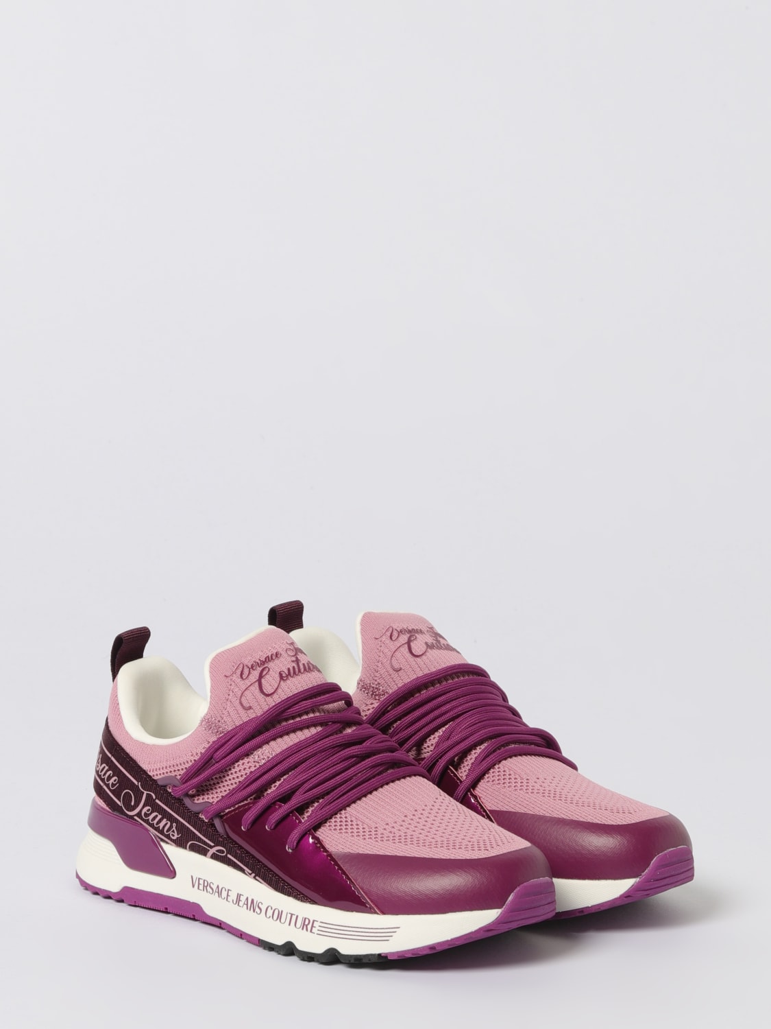 VERSACE JEANS COUTURE SNEAKERS: Sneakers woman Versace Jeans Couture, Pink - Img 2