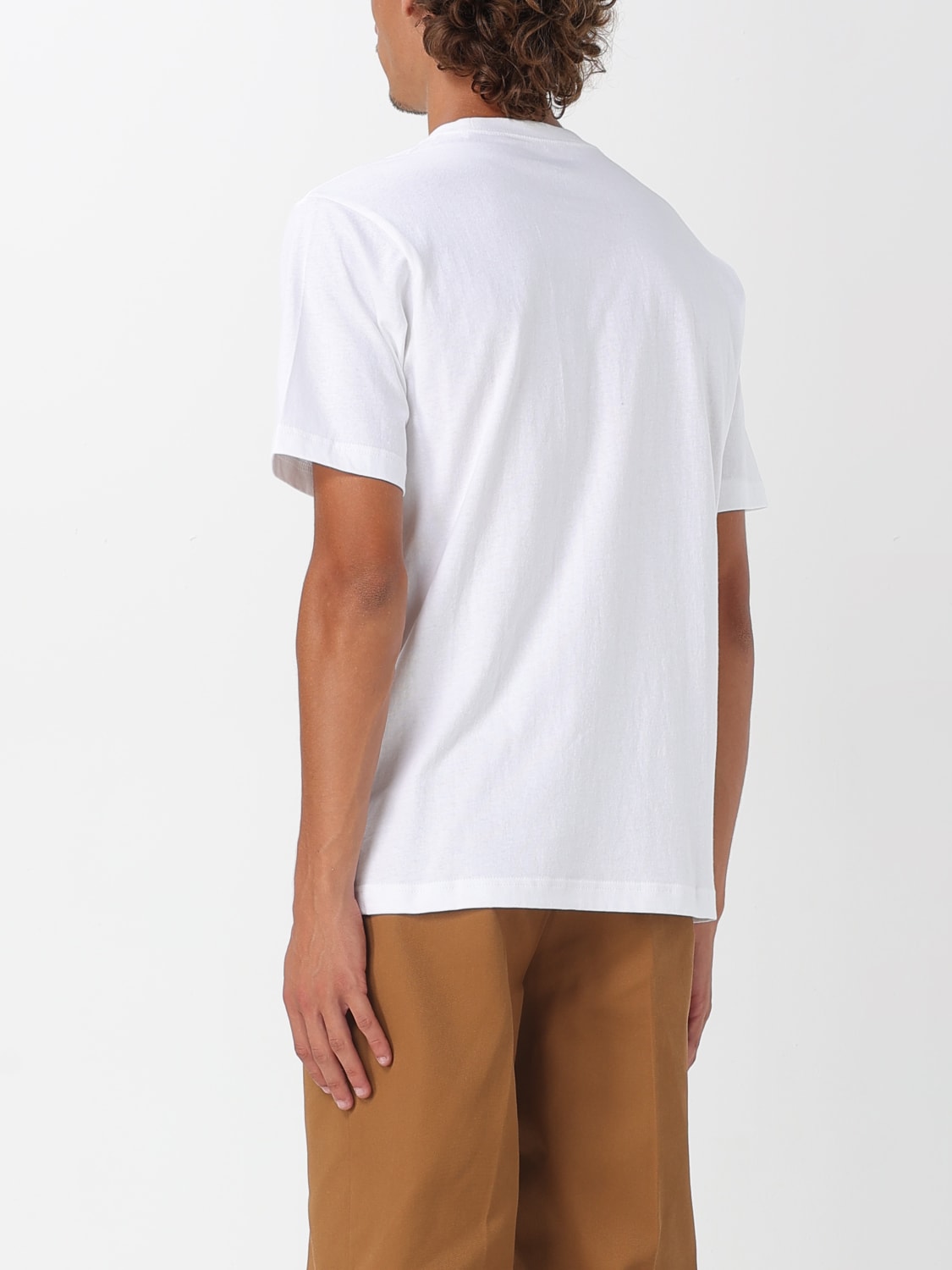 DICKIES T-SHIRT: T-shirt in cotone con stampa logo Dickies, Bianco - Img 2
