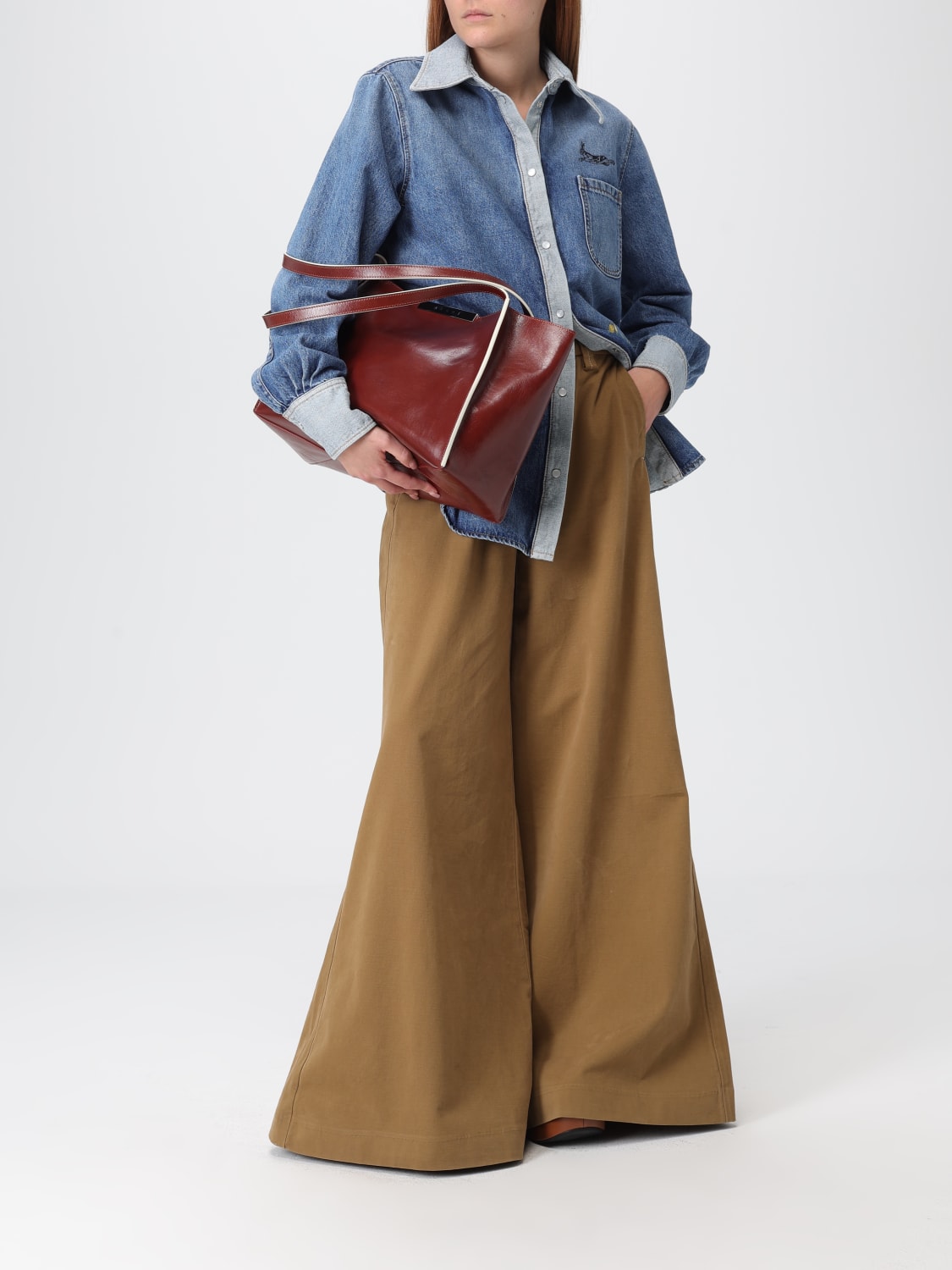 MARNI HEMDBLUSE: Hemdbluse damen Marni, Blau - Img 2