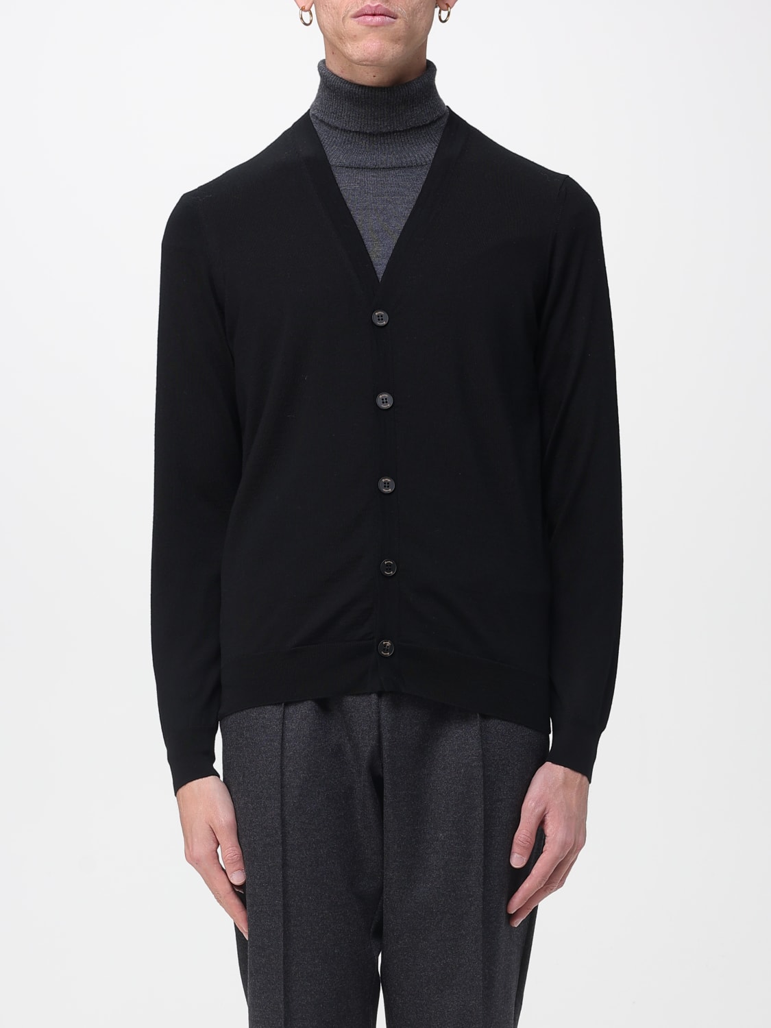 DRUMOHR SWEATER: Cardigan men Drumohr, Black - Img 1