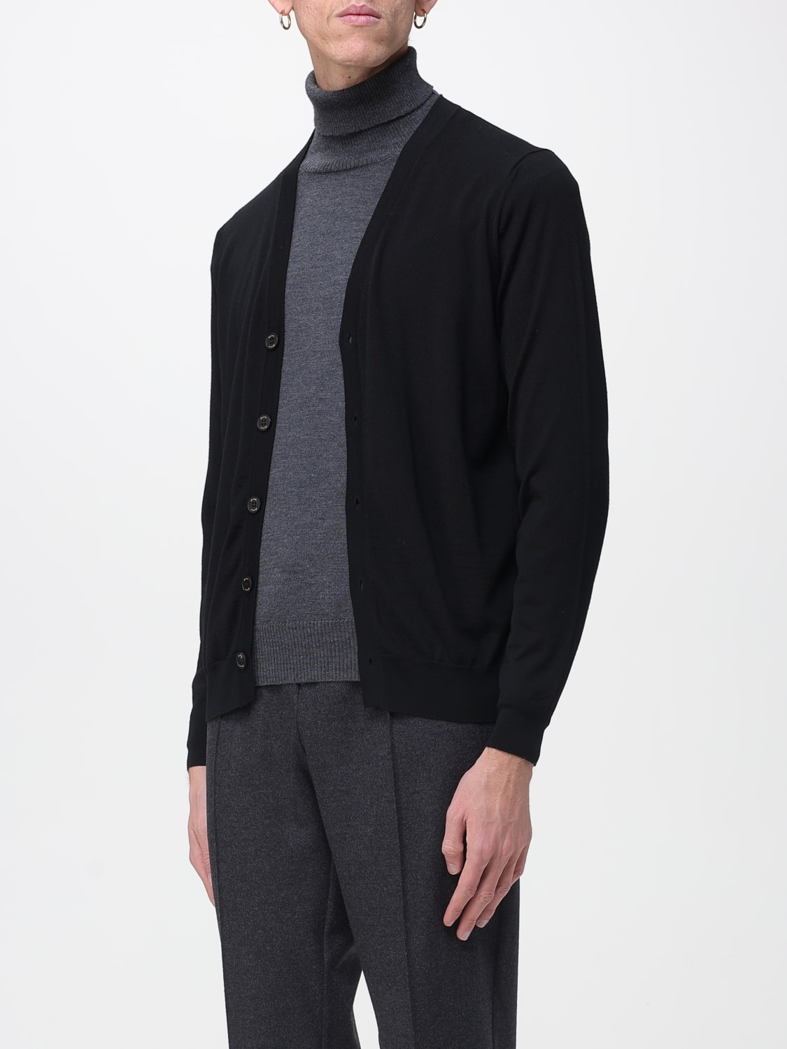 DRUMOHR SWEATER: Cardigan men Drumohr, Black - Img 3
