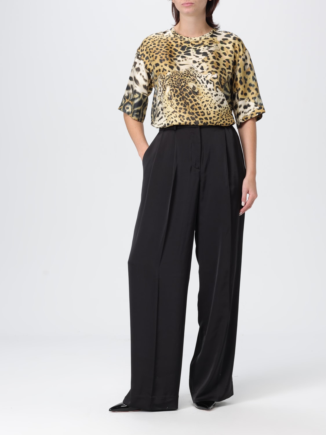 ROBERTO CAVALLI T恤: T恤 女士 Roberto Cavalli, 印花/多色 - Img 2