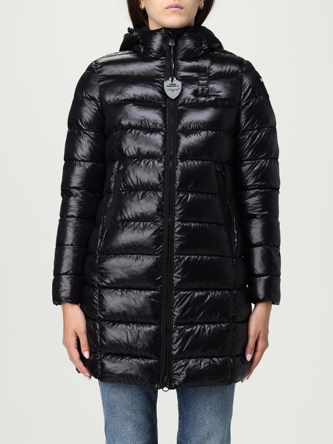 BLAUER JACKET: Jacket woman Blauer, Black - Img 1