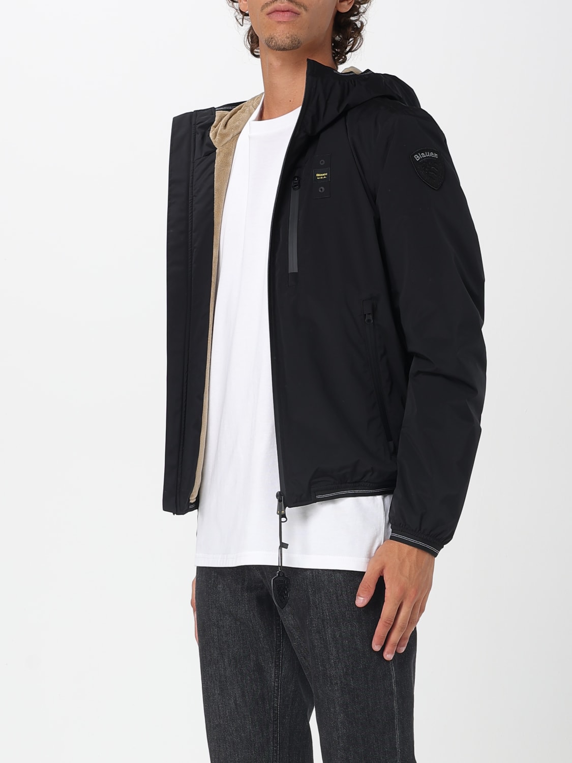 BLAUER JACKET: Jacket men Blauer, Black - Img 3