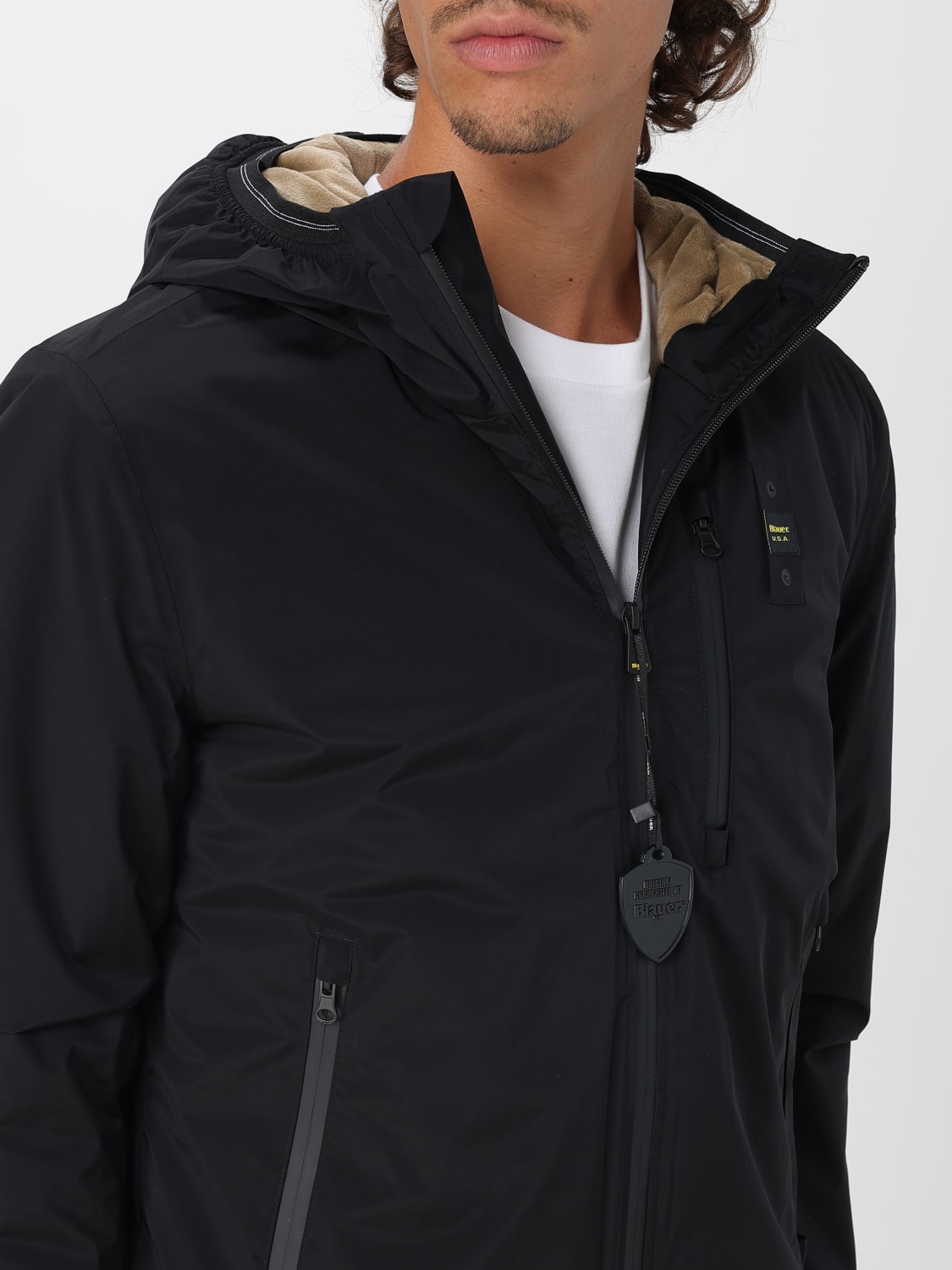 BLAUER JACKET: Jacket men Blauer, Black - Img 4
