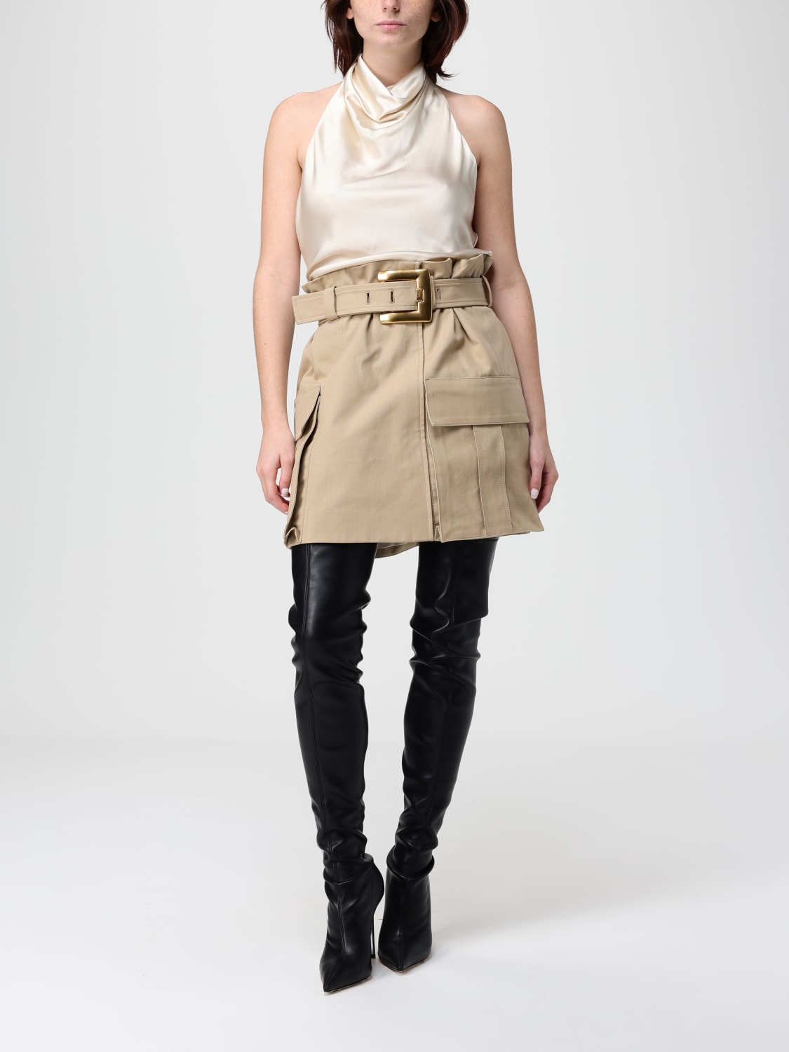 BALMAIN TOP: Top femme Balmain, Beige - Img 2