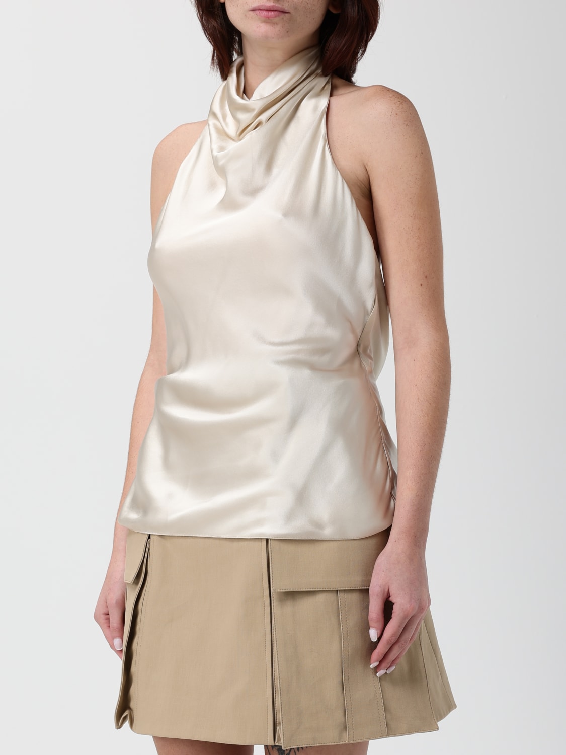 BALMAIN TOP: Top femme Balmain, Beige - Img 4