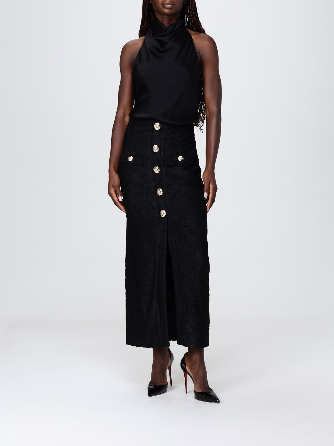 BALMAIN SKIRT: Skirt woman Balmain, Black - Img 2