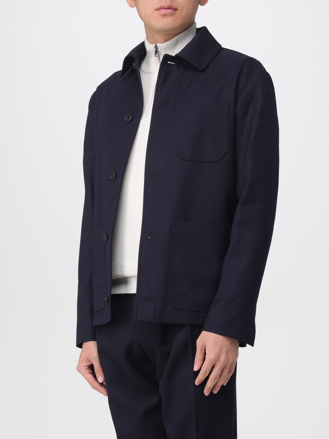 INCOTEX MANTEL: Pullover herren Incotex, Blau - Img 3