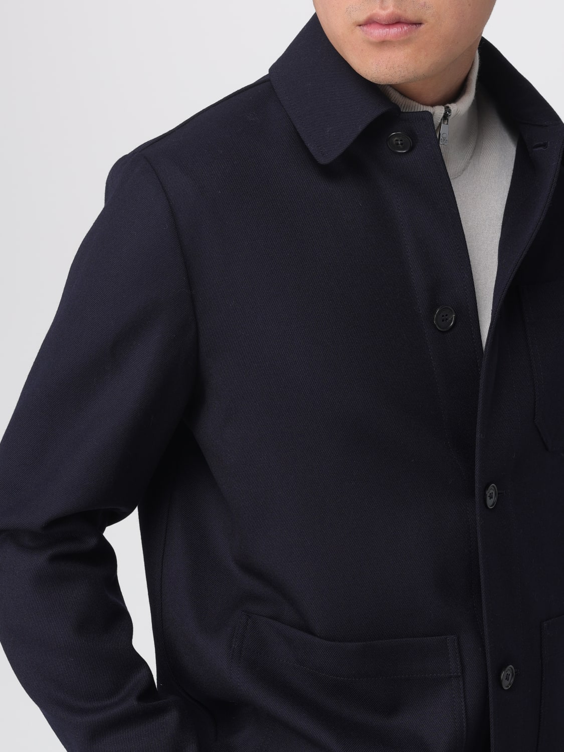 INCOTEX MANTEL: Pullover herren Incotex, Blau - Img 4