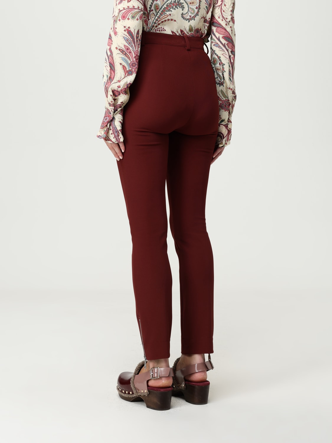 ETRO PANTALONES: Pantalón mujer Etro, Rojo - Img 3