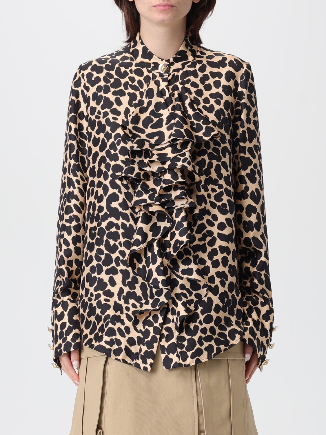 BALMAIN SHIRT: Shirt woman Balmain, Beige - Img 1