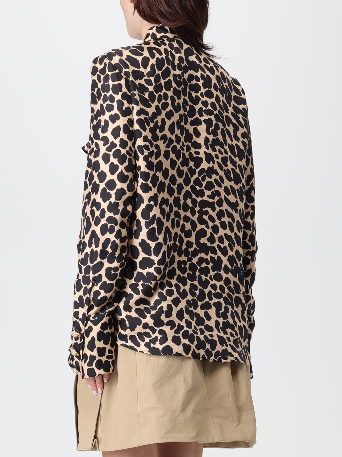 BALMAIN SHIRT: Shirt woman Balmain, Beige - Img 3