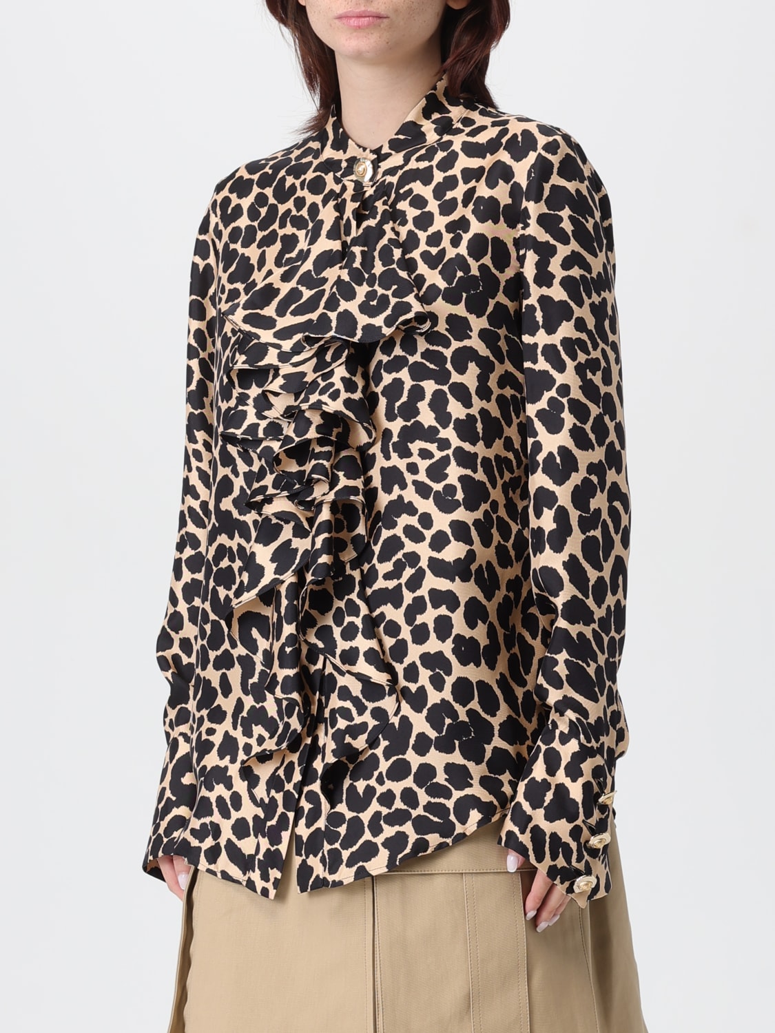 BALMAIN SHIRT: Shirt woman Balmain, Beige - Img 4