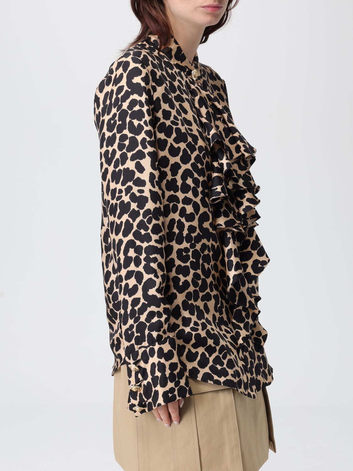 BALMAIN SHIRT: Shirt woman Balmain, Beige - Img 5