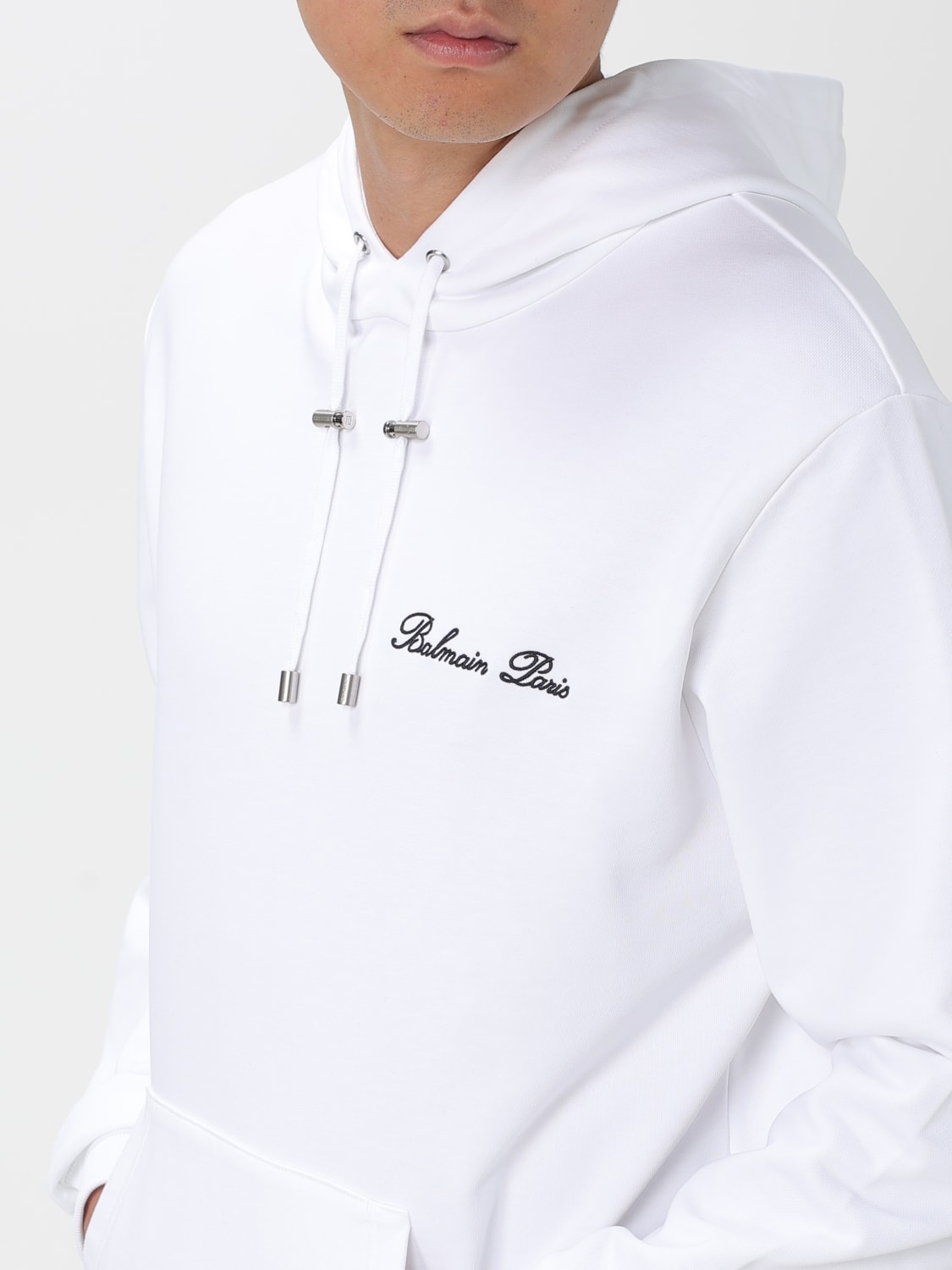 BALMAIN SWEATSHIRT: Sweatshirt men Balmain, White - Img 5
