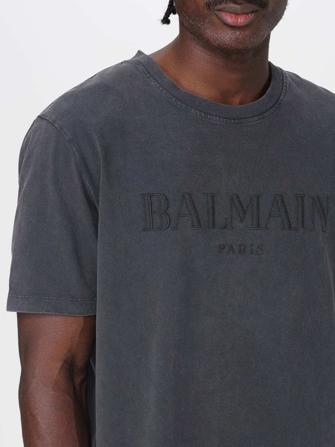 BALMAIN T-SHIRT: T-shirt men Balmain, Grey - Img 5