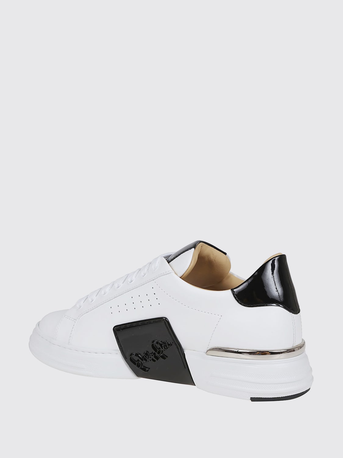 PHILIPP PLEIN СПОРТИВНАЯ ОБУВЬ: Носки Мужское Philipp Plein, Белый - Img 3