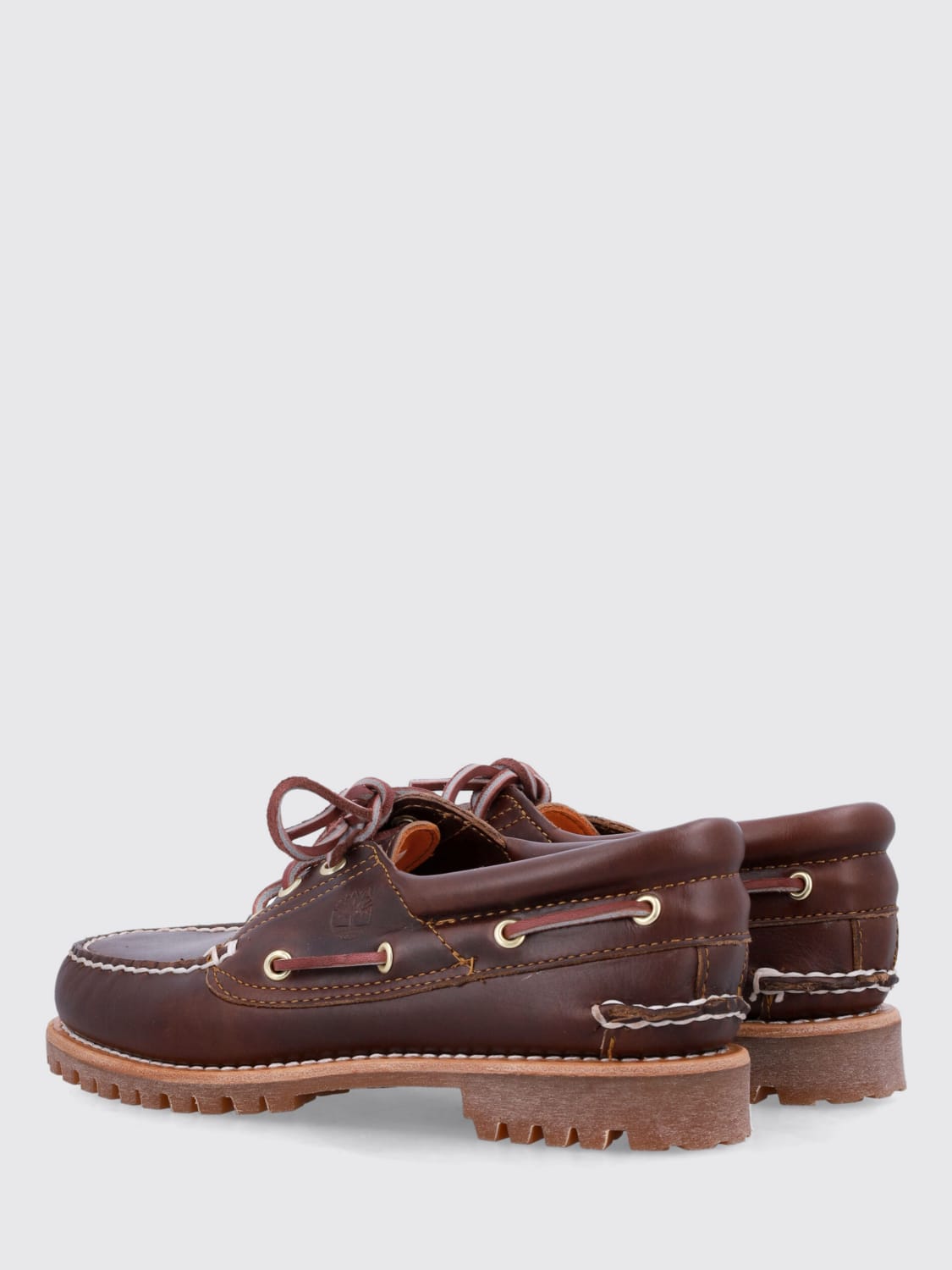 TIMBERLAND LOAFER: Flat shoes woman Timberland, Brown - Img 3