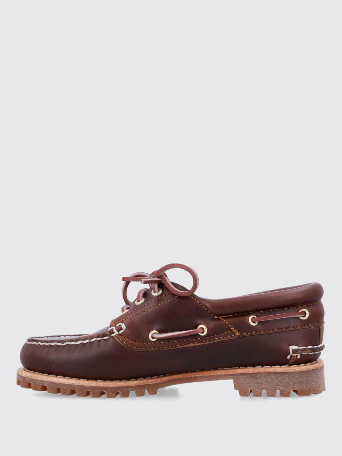 TIMBERLAND LOAFER: Flat shoes woman Timberland, Brown - Img 4