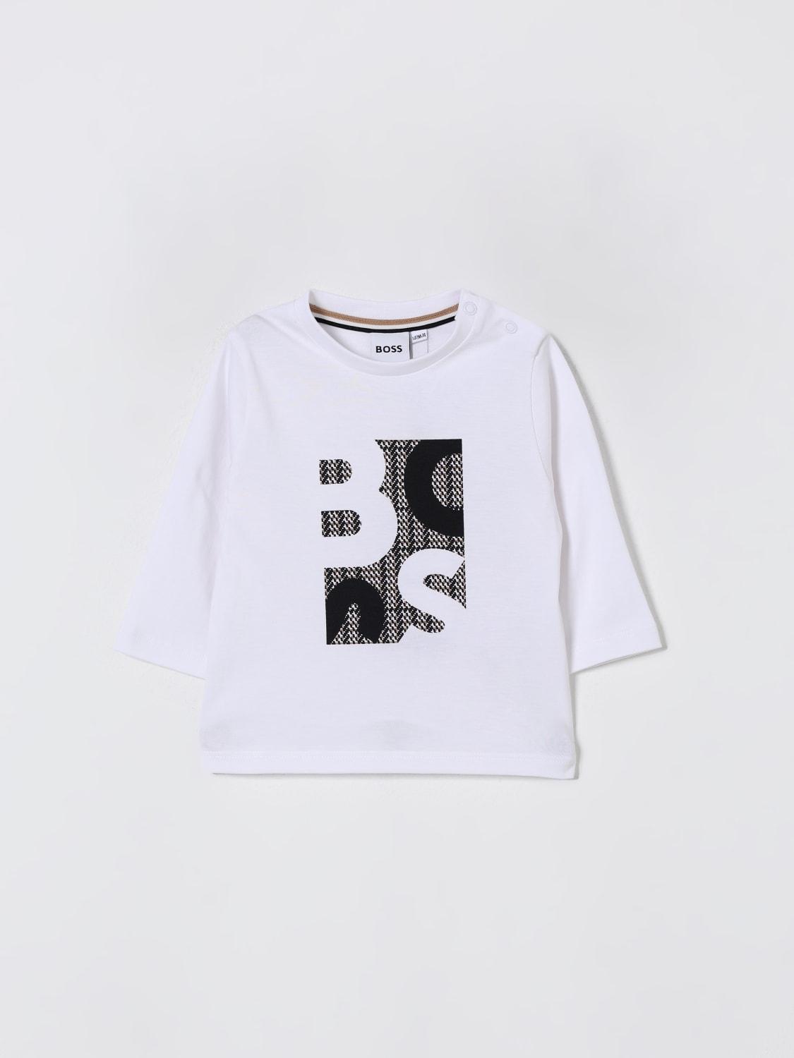 BOSS T-SHIRT: T-shirt kids Boss, White - Img 1